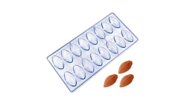 Kakaóbab Bonbon Készítő Forma – 16 Adag, Profi Polikarbonát