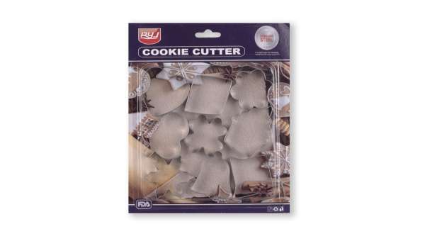 Fém Sütikiszúró Készlet – 9 db-os Vegyes Formák Süteményekhez és Dekoráláshoz