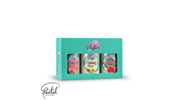 Vattacukor Alapanyag Készlet - 3 Ízben (Eper, Vanília, Görögdinnye) – 3*150 g