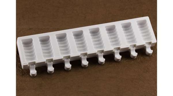 Jégkrém készítő szilikon forma – csavart, keskeny minta, egyszerű használat