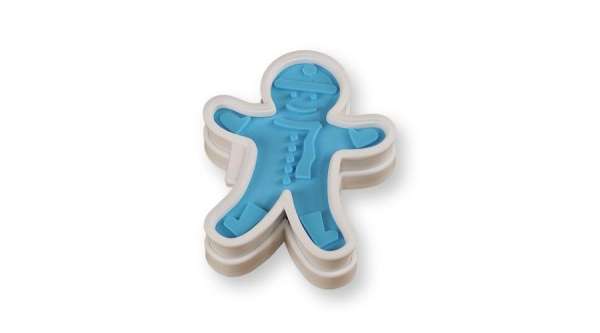 Mézeskalács ember kiszúró és mintázó szett – 5 darabos, karácsonyi minták