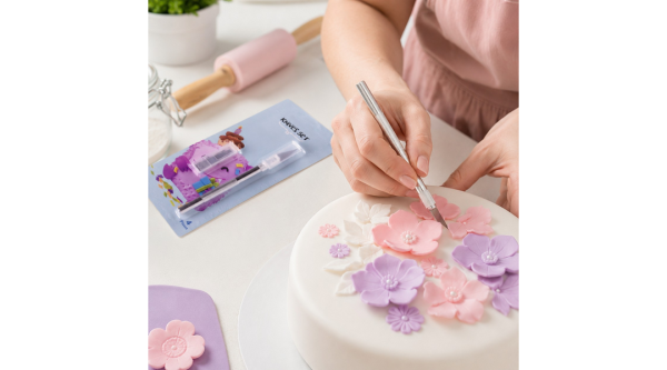Tortadíszítő Szike Pótfejjel – Pontos Fondant Formázás