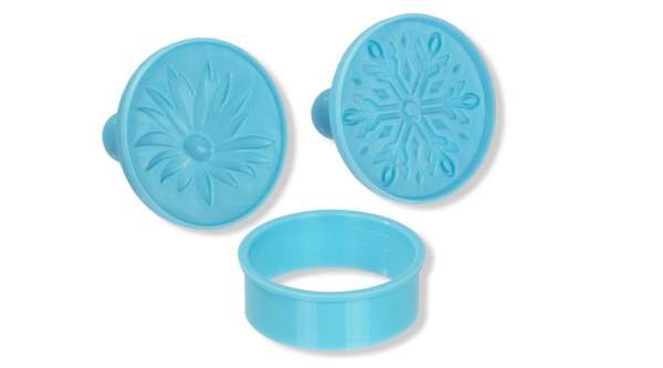 Sütipecsét Készlet, 3 Részes – Margaréta és Hópehely Formákkal