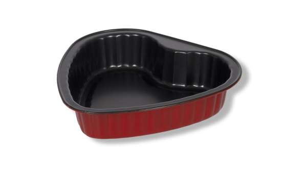 20 cm-es szív alakú fém piteforma