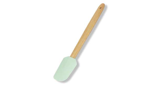 Szilikon Spatula Fa Nyéllel – Sütéshez és Főzéshez, Szögletes Forma