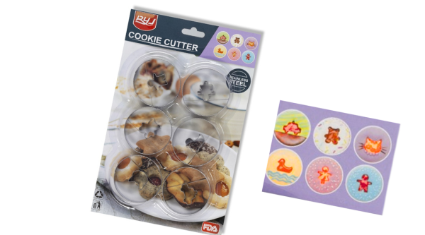 Linzer Kiszúró Szett, Gyerek Mintás – 6 Fém Forma