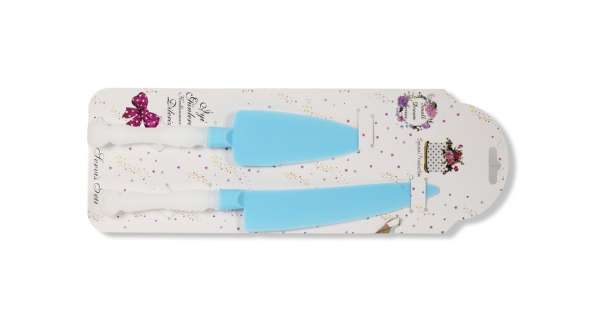 2 részes műanyag tortavágó kés és lapát szett