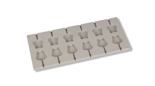 12 adagos vízilovas szilikon nyalóka készítő forma