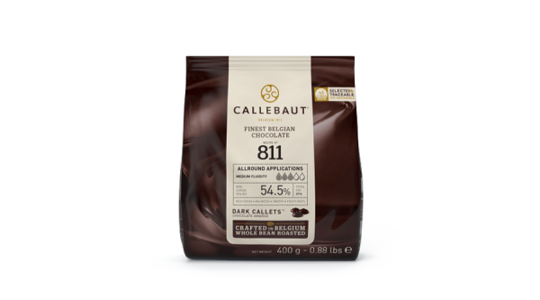 Callebaut étcsokoládé pasztilla 54,5% (811) – Prémium sütéshez 400g