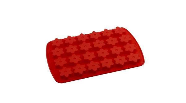 Szilikon minimuffin forma – 24 adag, hópehely dizájn, 