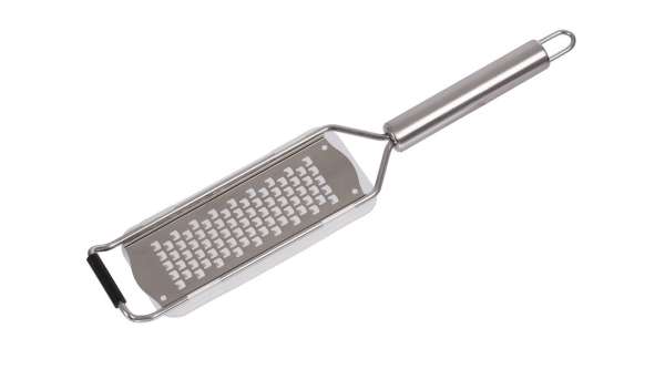 Nyeles rozsdamentes durva reszelő élvédővel