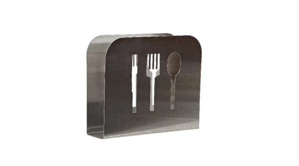 15 cm-es fém szalvétatartó