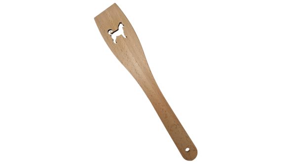 30 cm-es mintás fa spatula kutya mintával