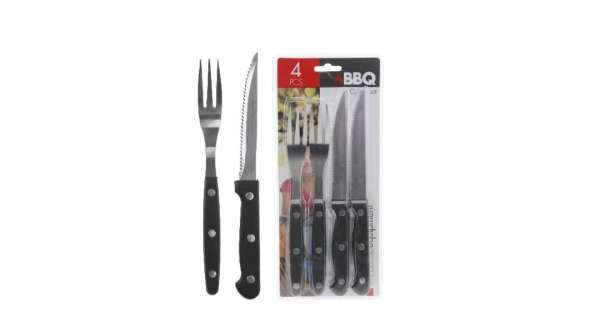 4 részes steak kés és villa készlet