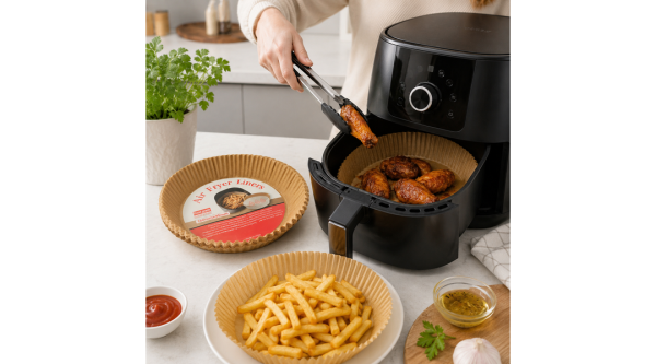 Air fryer sütőpapír, 16 cm - 50 db, kerek