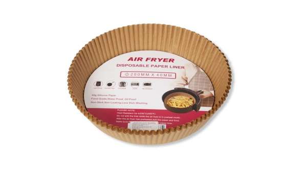20 cm-es kerek air fryer sütőpapír 50 db