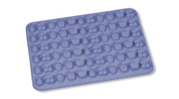 Szilikon gumicukor forma - 66 adagos, gyümölcs alakú