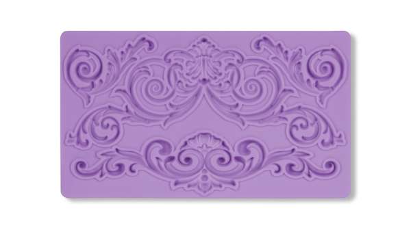 Barokk indás szegélydíszek szilikon fondant formázó