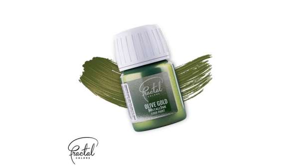 Olíva arany Fractal Metallink metálfényű folyékony ételfesték 