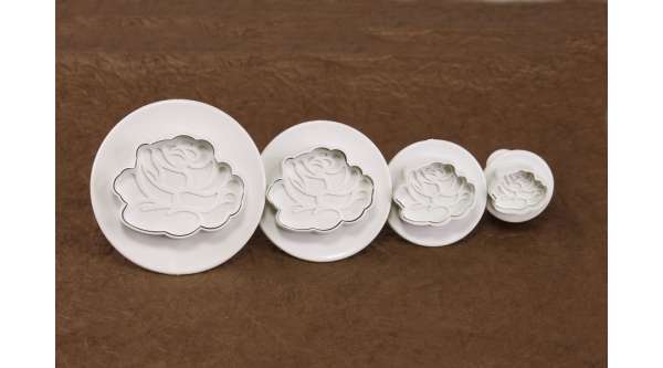 Rózsafejek rugós fondant kiszúró készlet