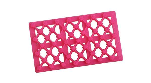 Apró virágok fondant mintázó rács