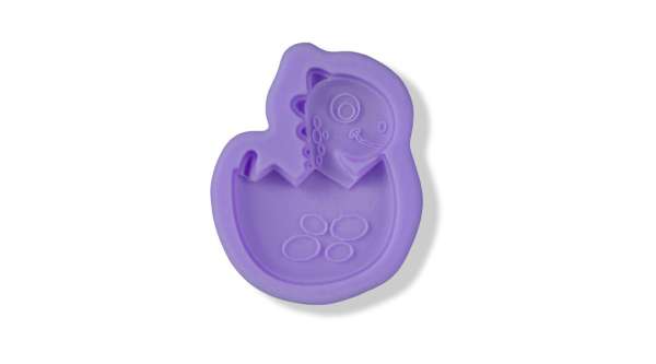 Bébi dínó tojáshéjban szilikon fondant forma