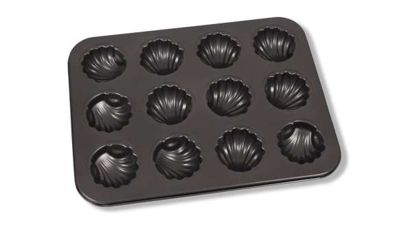 12 adagos kagyló alakú tapadásmentes muffin sütőforma