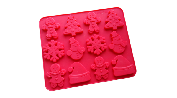 12 adagos karácsonyi szilikon csokoládé öntőforma