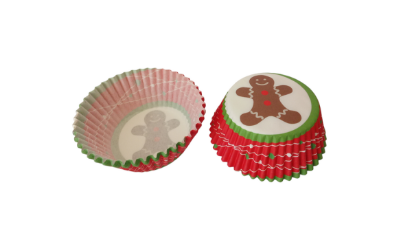 Mézi mintás karácsonyi muffin papír 100 db