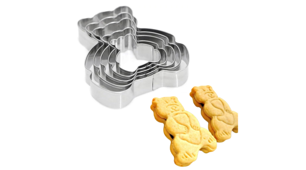 5 részes maci fém kiszúró