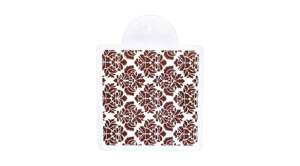 Barokk rózsa mintás torta stencil