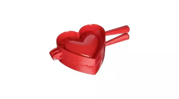 Derelyeszaggató, szív alakú