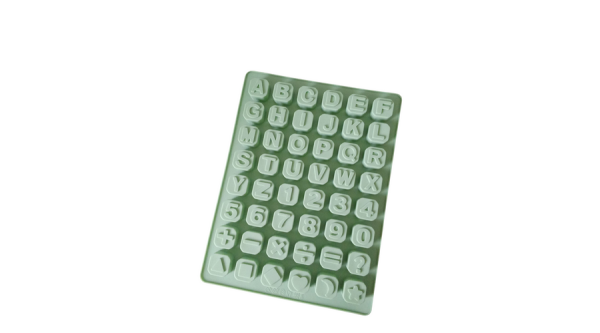 Betűk és számok szilikon forma