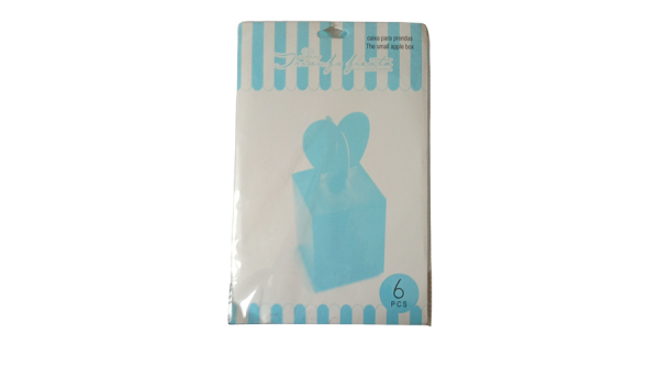 6 db kék sütis doboz 8*8*10 cm