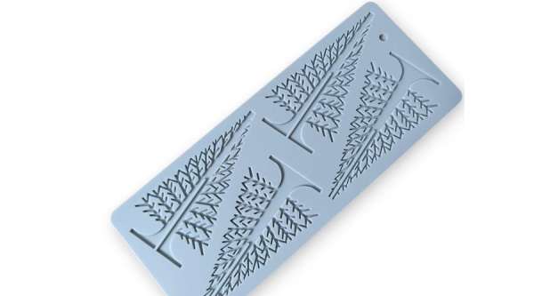 Fenyőfa alakú csoki dísz  készítő szilikon forma, 4 adagos