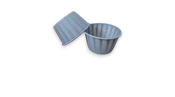 Szürke muffin kapszli, papír 24 db