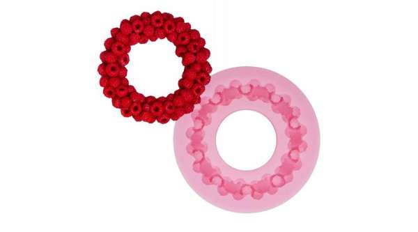 7 cm-es málna gyümölcskoszorú szilikon öntőforma