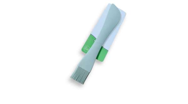 Kétoldalas konyhai spatula és ecset, tömör szilikon