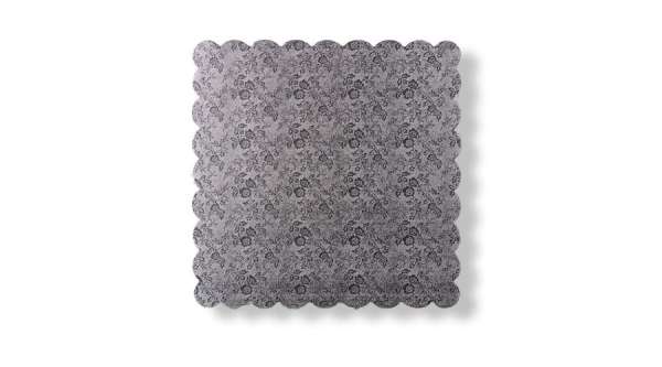 20*20 cm-es ezüst színű szögletes tortakarton 5 db