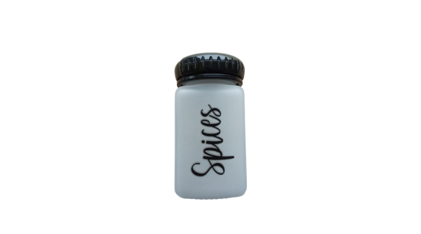 Üveg fűszertartó Spices felirattal