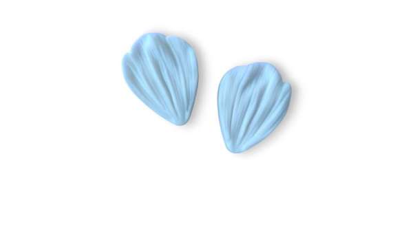 Bazsarózsa szirom erező szilikon formázó