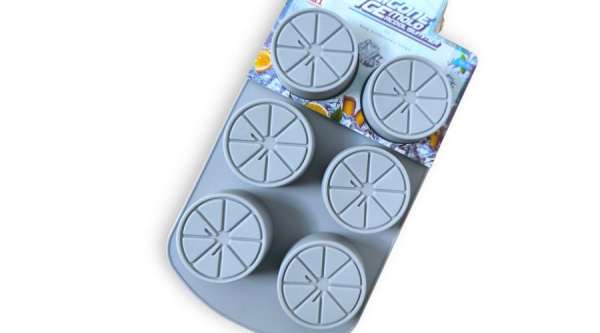 6 adagos narancs alakú szilikon jégkocka forma