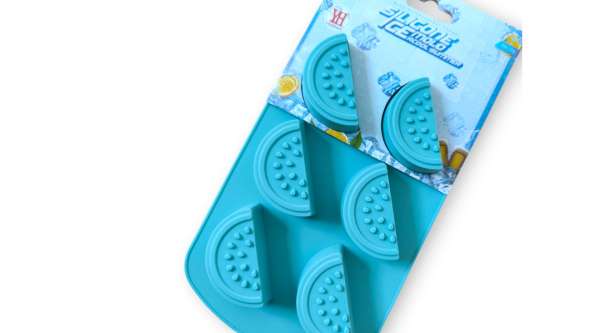 6 adagos dinnye alakú szilikon jégkocka forma