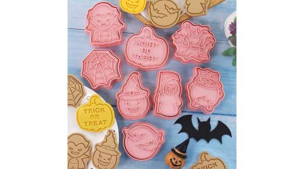 Halloween sütikiszúró és mintázó szett 8 részes