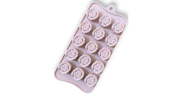 15 adagos rózsa alakú szilikon bonbon forma