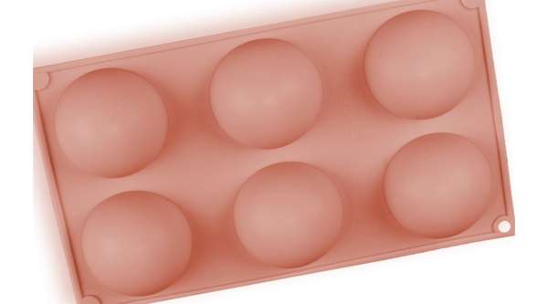 6 adagos 7 cm-es félgömb alakú szilikon forma