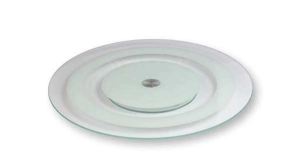 35 cm-es forgatható üveg tortatál