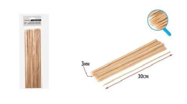 Bambusz saslik pálcika 30 cm 30 db