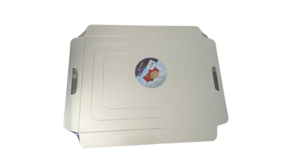 37*47 cm-es vékony ezüst színű tortakarton 5 db