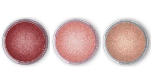 Ehető csillámpor válogatás (Bíborvörös, Rózsakvarc, Pezsgőrózsaszín)